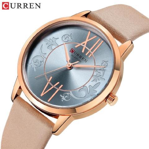 Curren Women's Creative Analog Watch (Dial 3.6 cm) rose blue